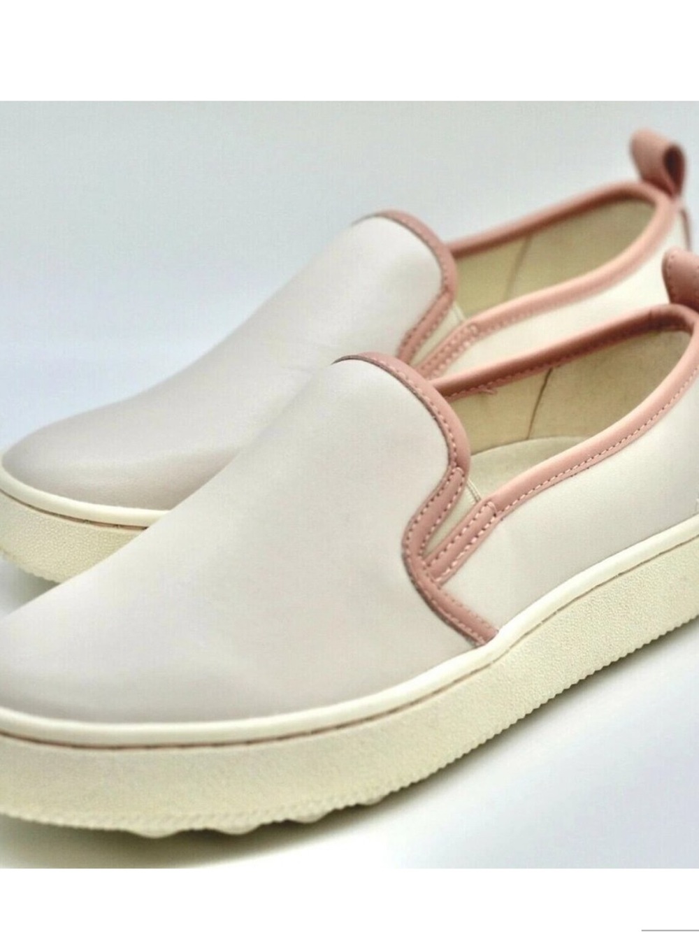 COACH Women's Slip-On Casual Sneakers in Light Pink Trim 6